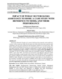 Impact of public sector banks assistance to MSME: a case study with reference to MSME and their performance