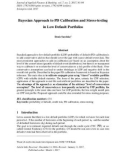 Bayesian approach to PD calibration and stress-testing in low default portfolios