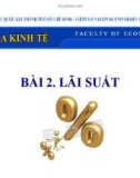 Bài giảng Tài chính tiền tệ: Bài 2 - Lãi suất