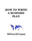 HOW TO WRITE A BUSINESS PLAN: MCKINSEY&COMPANY