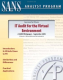 IT Audit for the Virtual Environment: A SANS Whitepaper – September 2009