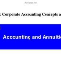 Lecture Issues in financial accounting – Lecture 25: Accounting and annuities