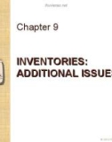 Lecture Intermediate accounting: IFRS edition - Chapter 9: Inventories: additional issues