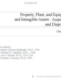 Lecture Intermediate accounting - Chapter 10: Property, plant, and equipment and intangible assets: acquisition and disposition