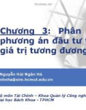 Bài giảng Lập và phân tích dự án: Chương 3 - Nguyễn Hải Ngân Hà