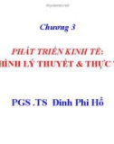 Bài giảng Kinh tế phát triển: Chương 3 - PGS .TS Đinh Phi Hổ