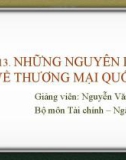 Bài giảng Lịch sử các học thuyết kinh tế: Chương 13 - Nguyễn Văn Vũ An