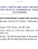 Bài giảng Nghiệp vụ thương mại quốc tế: Chương 1 - Những điều kiện thương mại quốc tế