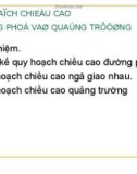 QUY HOẠCH CHIỀU CAO ĐƯỜNG PHỐ VÀ QUẢNG TRƯỜNG