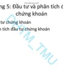 Đề cương bài giảng học phần Thị trường chứng khoán: Chương 5 – ĐH Thương mại