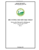 Đề cương chi tiết học phần: Định giá đất và bất động sản