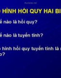 Bài giảng Kinh tế lượng: Bài 2 đến bài 4 - Đoàn Hoài Nhân