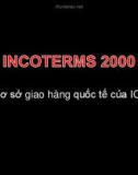 INCOTERMS 2000_Cơ sở giao hàng quốc tế của ICC