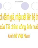 Tài chính công với kinh tế Việt Nam