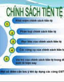 Báo cáo: Chính sách tiền tệ và việc sử dụng các công cụ ở VN