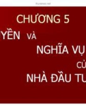 Bài giảng Pháp luật về đầu tư: Chương 5 - Đại học Mở TP HCM