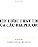 Bài giảng Phát triển vùng và địa phương: Chiến lược phát triển của các địa phương