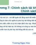 Bài giảng Kinh tế học: Chương 7 - Trương Ngọc Hảo