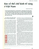 Bàn về thể chế kinh tế vùng ở Việt Nam