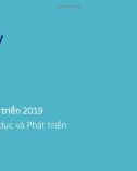 Bài giảng Chính sách phát triển: Buổi 13 - Giáo dục và phát triển (2019)