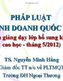 Pháp luật kinh doanh quốc tế