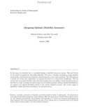 Designing Optimal Disability Insurance