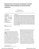 Determinants of economic complexity revisited: Insightful understanding from panel quantile regression