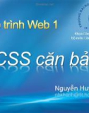 Bài giảng Lập trình web 1: Chương 5 - Nguyễn Huy Khánh