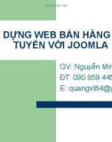 XÂY DỰNG WEB BÁN HÀNG TRỰC TUYẾN VỚI JOOMLA - Cấu hình để hoàn chỉnh website