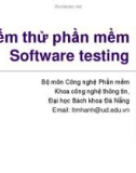 Kiểm thử phần mềm Software testing