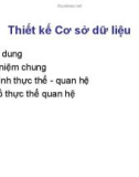 Bài giảng Thương mại điện tử : Thiết kế Cơ sở dữ liệu part 1