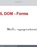 Bài giảng Lập trình ứng dụng mạng - Chương 6: HTML DOM - Forms