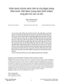 Điều hành chính sách tiền tệ của Ngân hàng Nhà nước Việt Nam trong năm 2022 nhằm ứng phó với các cú sốc