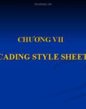 Bài giảng môn thiết kế web - CHƯƠNG VII CASCADING CASCADING STYLE SHEET-CSS