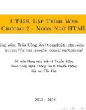 Bài giảng Lập trình Web: Chương 2 - Trần Công Án