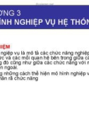 PHÂN TÍCH THIẾT KẾ HỆ THỐNG THÔNG TIN - CHƯƠNG 3 MÔ HÌNH NGHIỆP VỤ HỆ THỐNG