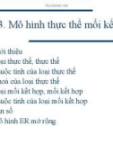 Mô hình thực thể mối kết hợp - Hệ thống dữ liệu