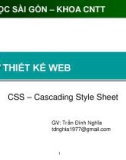 THIẾT KẾ WEB - CSS –Cascading Style Sheet