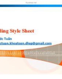 Bài giảng Lập trình web: Cascading Style Sheet - Trần Phước Tuấn