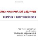 Bài giảng Khai phá dữ liệu web (PGS.TS. Hà Quang Thụy) - Chương 1. Giới thiệu chung