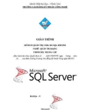 Giáo trình mô đun Quản trị CSDL MS SQL server (Nghề Quản trị mạng - Trình độ trung cấp) – CĐ Kỹ thuật Công nghệ BR–VT