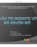 Giáo trình Quản trị website với mã nguồn mở