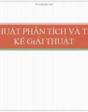 Bài giảng Kỹ thuật phân tích và thiết kế giải thuật