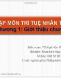 Bài giảng Nhập môn trí tuệ nhân tạo: Chương 1 - TS. Ngô Hữu Phúc