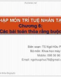 Bài giảng Nhập môn trí tuệ nhân tạo: Chương 6 - TS. Ngô Hữu Phúc