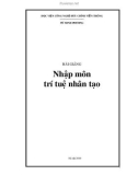 Bài giảng Nhập môn trí tuệ nhân tạo - Từ Minh Phương