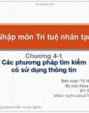 Bài giảng Nhập môn trí tuệ nhân tạo: Chương 4.1 - TS. Ngô Hữu Phúc