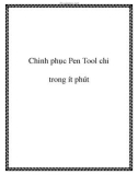 Chinh phục Pen Tool chỉ trong ít phút