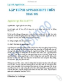 Lập trình AppleScript trên Mac OS part 1