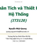 Bài giảng Phân tích và thiết kế hệ thống: Chương 10 - Nguyễn Nhật Quang